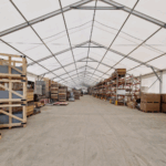 Rýchlo postavená montovaná hala na prenájom pre skladovanie